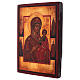 Icono Virgen de Smolensk pintado 24x20 cm estilo ruso envejecido s3