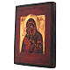 Icono estilo ruso Virgen de Fiodor madera tilo 18x14 cm pintado envejecido s3