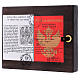 Icona russa dipinta Madonna tra gli angeli 14x10 cm s3