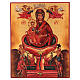 Icona russa dipinta Vergine fonte viva 14x10 cm s1