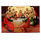 The Last Supper, antiquising silk screen printed icon, Russia 76x100 cm s1
