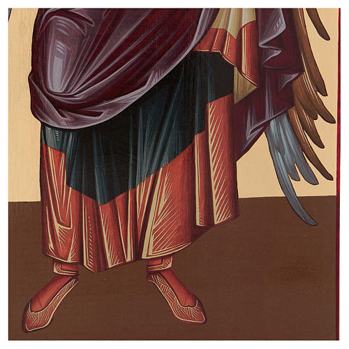 Siebdruck-Ikone, Erzengel Michael, Bogenform, 120x50 cm, Russland 5