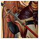 Siebdruck-Ikone, Erzengel Michael, Bogenform, 120x50 cm, Russland s3