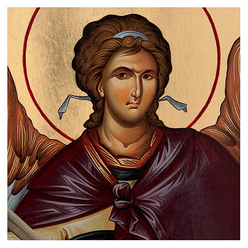 Icona serigrafata Arcangelo Michele arco 120x50 cm Russia 4