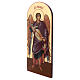 Russian Icon serigraph Archangel Michael arched 120x50 cm s2