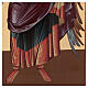 Russian Icon serigraph Archangel Michael arched 120x50 cm s5