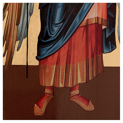 Siebdruck-Ikone, Erzengel Gabriel, Bogenform, 120x50 cm, Russland 4