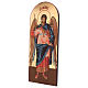 Siebdruck-Ikone, Erzengel Gabriel, Bogenform, 120x50 cm, Russland s5