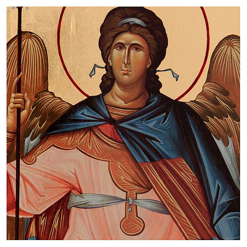 Icon serigraph Angel Gabriel arched 120x50 cm Russia 2