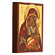 Icona russa Madre di Dio di Jachromskaja 14x10 cm Russia dipinta s2