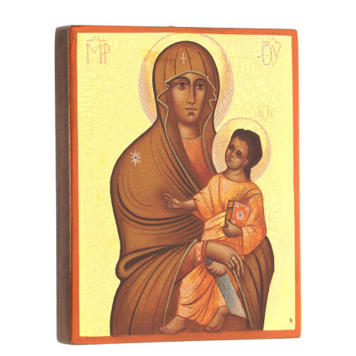 Russian icon Salus Populi Romani 14x10 cm painted 3