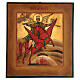 Saint Michael icon, painted in Russian style, antique finish, 22,5x20,5 cm s1