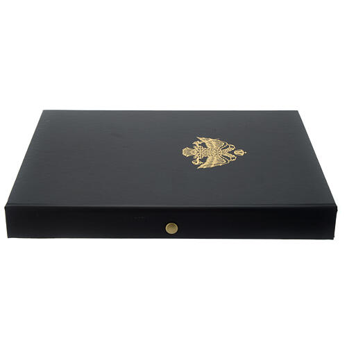 Ícone pintado russo folha ouro Nossa Senhora Clemente Umilenie 14x10 cm 5