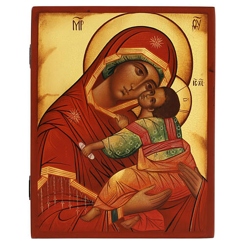 Ikona rosyjska Madonna Clemente, 21x18cm 1