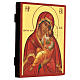 Ícone russo Virgem Clemente pintado 21x18 cm s3