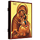 Ícone russo pintado efeito antigo Mãe de Deus Honorável 30x20 cm s3