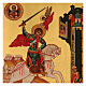 Icona russa San Giorgio dipinta a mano 14x10 cm  s2