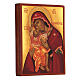 Ícone russo Mãe de Deus Kardiotissa pintado à mão 14x10 cm s3