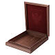 Icona russa Madonna Korsun dipinta manto rosso 14x10 cm s5