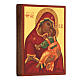 Russian icon Virgin Clemente painted gold background 14x10 cm s3