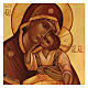 Russische handgemalte Ikone Madonna von Jachroma, 14x10 cm s2