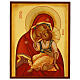Icona Madonna di Jachroma Russia dipinta 20x30 cm s1