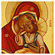 Icona Madonna di Jachroma Russia dipinta 20x30 cm s2