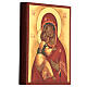Ikone „Gottesmutter von Wladimir“ – handgemalt, Russland, 10 × 14 × 2 cm s3