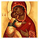 Madonna di Vladimir Icona russa XV sec 10x14 cm s2