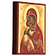 Madonna di Vladimir Icona russa XV sec 10x14 cm s3