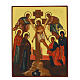 Hand-painted Russian icon of the Deposition of the Cross 5.5x4 in s1