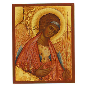 Icona russa dipinta San Michele di Rublev 14x10cm