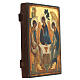 Trinidad Antiguo Testamento icono ruso pintado 18x24 cm s3