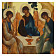 Trinità Antico Testamento icona russa dipinta 18x24 cm s2