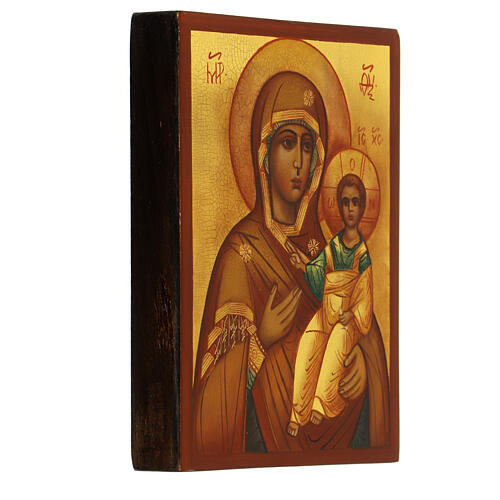 Icona russa 14x10 cm Madonna di Smolensk 3