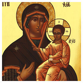 Russian icon of the Mother of God of Iver 8x7 in