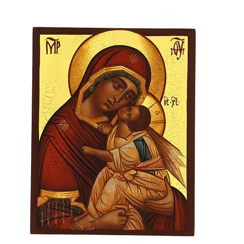 Icona russa 18x14 cm Madonna ''Più Onorabile'' 1