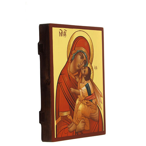 Ícone russo Mãe de Deus Honorável 21x18 cm 3