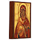 Ícone russo Mãe de Deus de Belozersk 14x11 cm s3