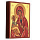 Icona Madonna di Gerusalemme dipinta russa 14x10 cm s3