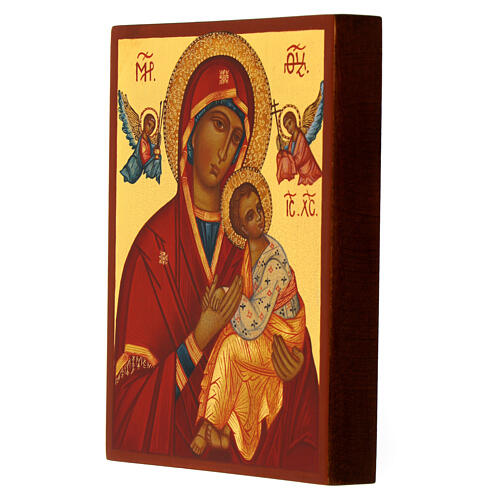 Icono pintado Rusia Virgen del Perpetuo Socorro 14x10 cm 3