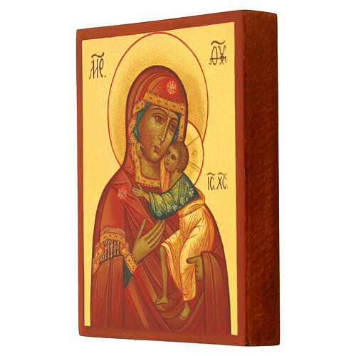 Russian icon Our Lady of Tolga painted 14x10 cm 2