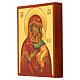 Russian icon Our Lady of Tolga painted 14x10 cm s2