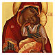 Icône russe peinte Mère de Dieu de Jachroma 14x10 cm s2