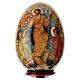 Uovo russo Resurrezione legno dipinto a mano altezza totale 29 cm s2