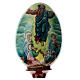 Uovo russo dipinto a mano Resurrezione Cristo altezza totale 43 cm s4