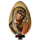 Oeuf Notre-Dame de Kazan russe peint à la main qualité iconographique h 40 cm s2