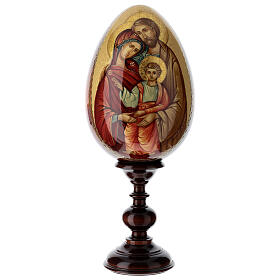 Oeuf russe Sainte Famille 36 cm peinte à la main
