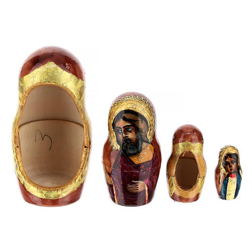 Wooden Russian doll, Umilenie Mother of God, 12 in 12