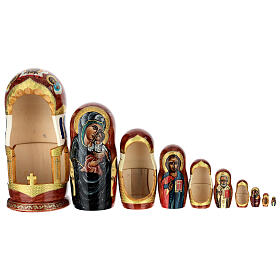 Matrioshka de madeira Mãe de Deus Umilénie 30 cm